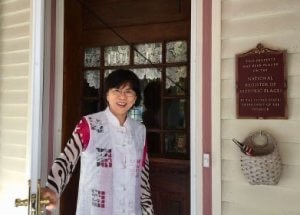 Innkeeper Yuning Wang at Grand Victorian B&B in Bellaire