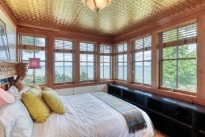 At Spring Lighthouse, Erie Suite’s windows offer a commanding view of East Grand Traverse Bay