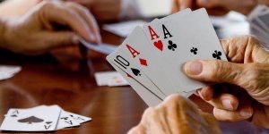 Hand of Euchre cards