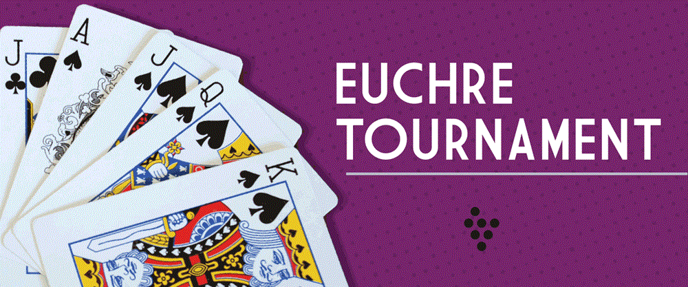 Eurchre Tournament Banner with Cards