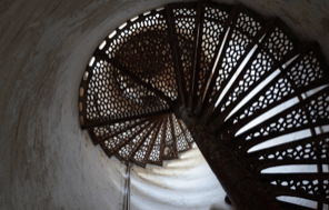 Metal stairs at Fort Gratiot