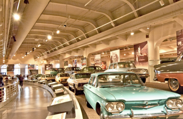 Historic cars at the Henry Ford Museum