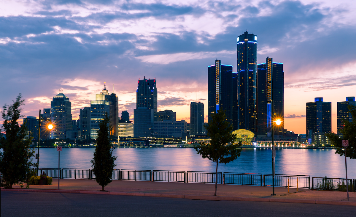 Skyline of Downtown Detroit