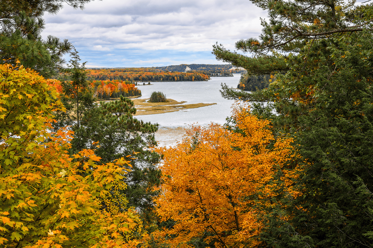 Autumn colors along the AuSable River